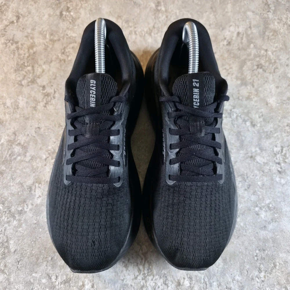 Brooks Glycerin 21 Mens Shoes 10.5 Triple Black Running 1104191D020 *Read Desc.